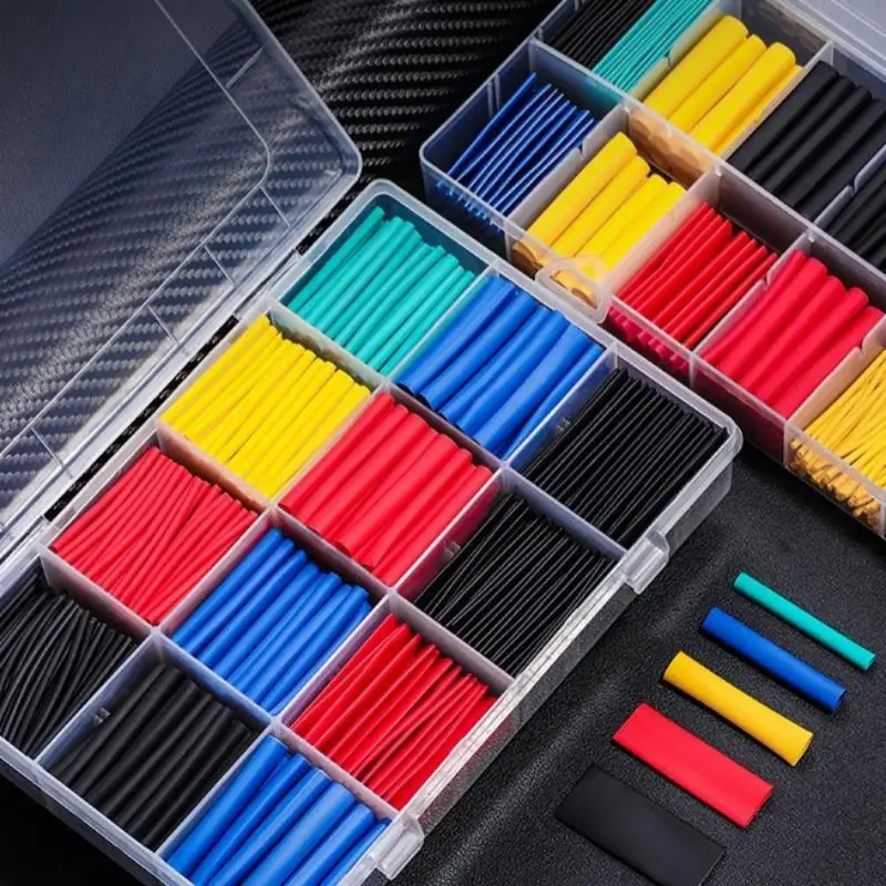 Wärmeschrumpfschlauch-Set, ungiftig, hitzebeständig, für Isolierungsarbeiten bei Haushalts-Elektrokabeln – Detail 8