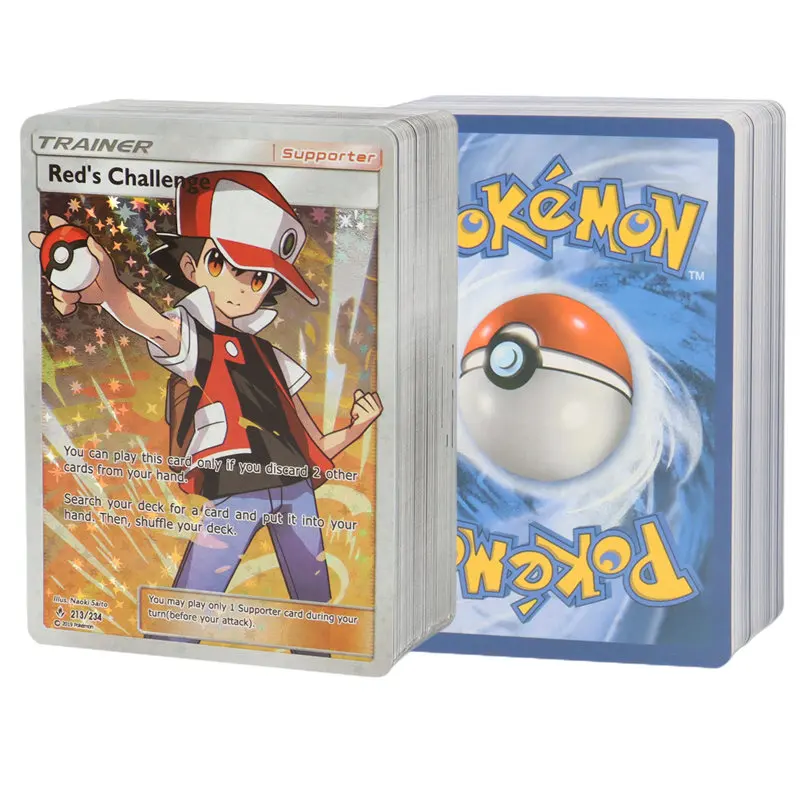 Pokemon Trainer Cards No Repeat English Version Game Battle Carte Pokemon Trading Shining Proxy Card Toys Children Gift