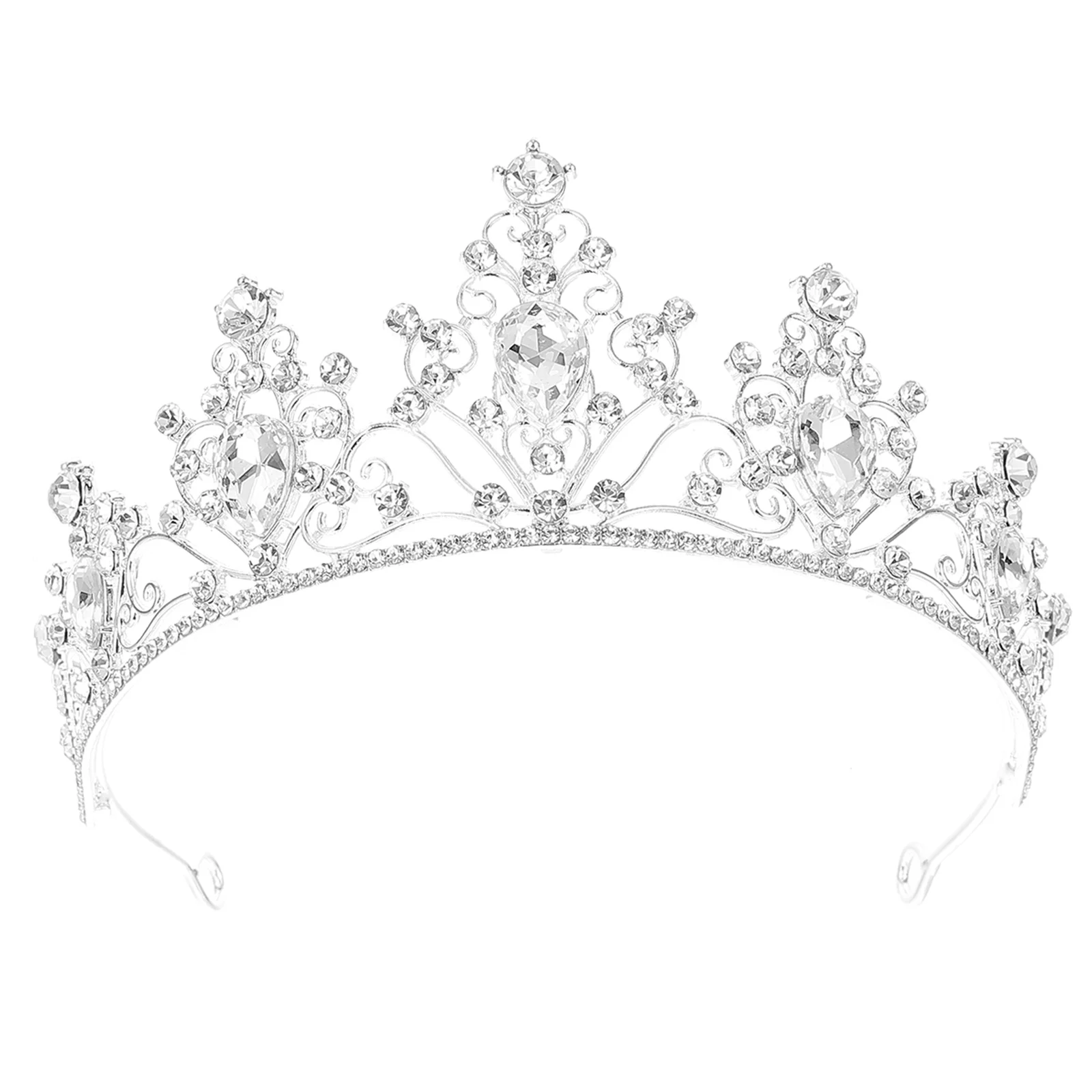 

Stage Crown For Women Rhinestone Bridal Tiara Wedding Party Headdress Hair Accessories Banquet Festival Headpiece
