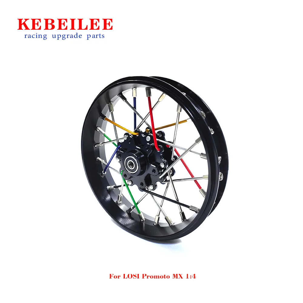 KEBEILEE CNC 알루미늄 프론트 휠, LOSI Promoto MX 오토바이 1:4