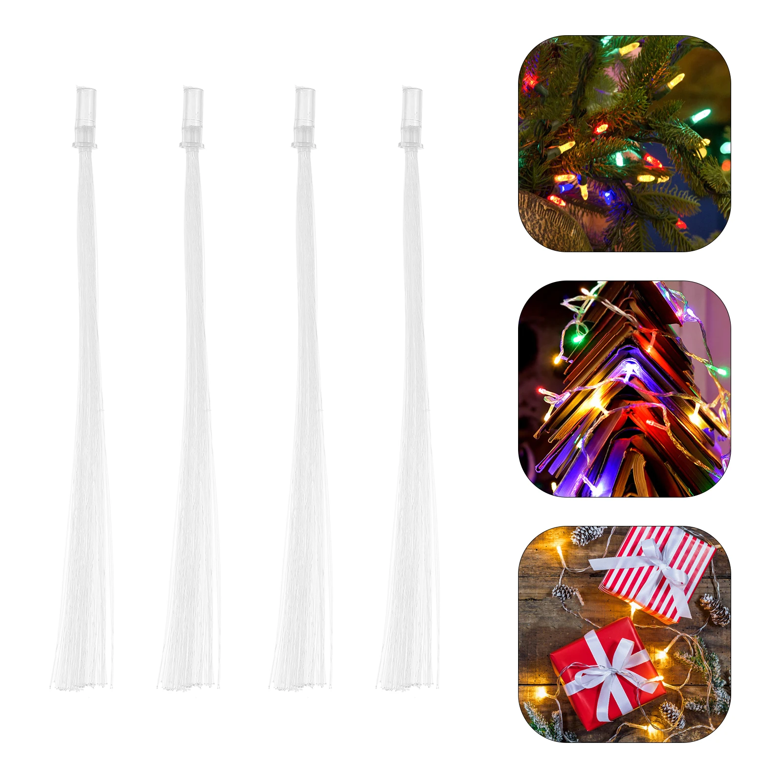 

50pcs Fiber Optic Wands Table Decor Home Party Centerpiece Glow Wand Bulk Festive Decoration String Light Desktop Ornament Fiber