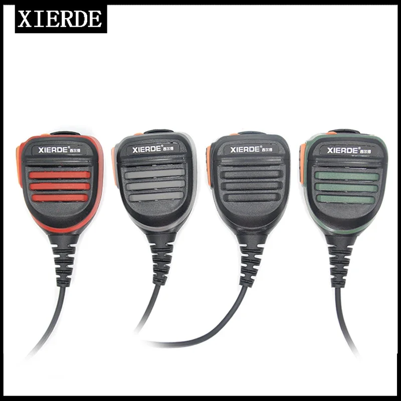 XIERDE PTT Waterproof Speaker Microphone for UV-5R BF-888S UV-82 UV-10R  UV 13 Pro Quanshen K5 Two Way Radio Handheld Mic K Port