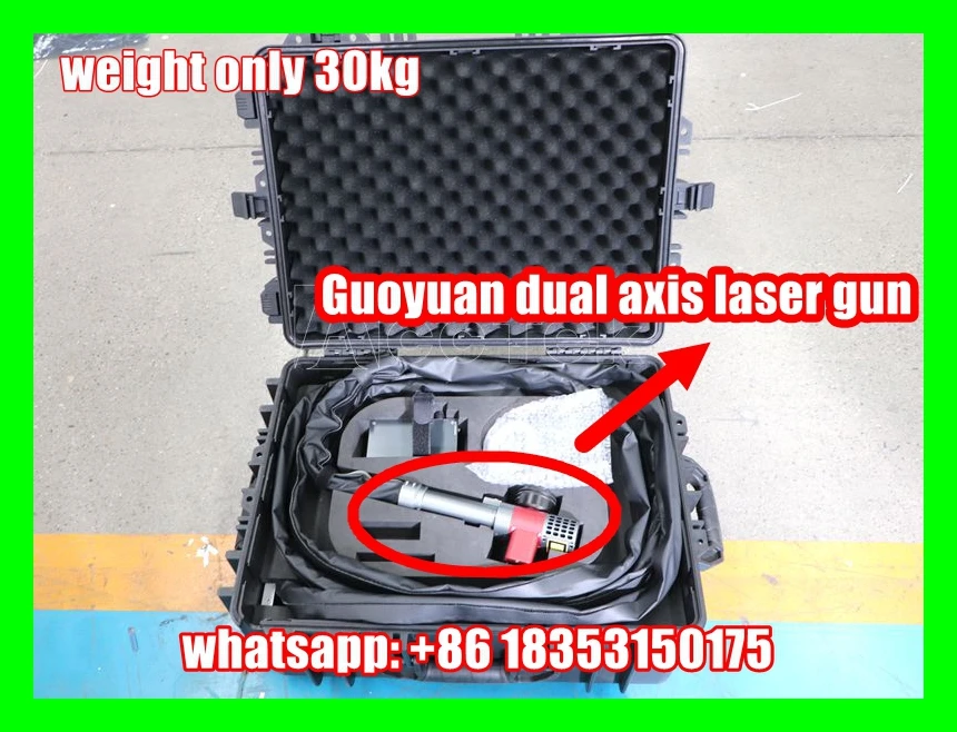 

200W 300W JPT Pulsed Laser Cleaning Machine Mini Suitcase Handheld FIber Laser Remove Rust Oil Paint Metal Wood Cleaning Machine
