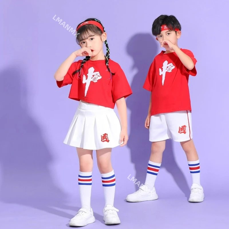 

Детская форма для выступлений черлидинга, униформа для черлидинга и черлидинга из чистого хлопка для начальной школы