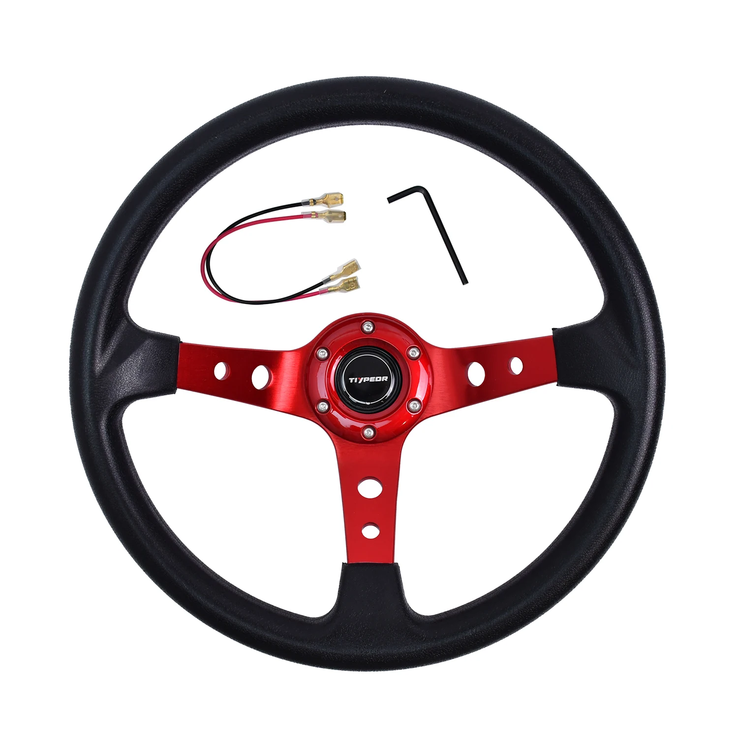 عجلة قيادة رياضية معدلة بعمق 90 مم من مادة البولي يوريثان مع دعامة مؤكسدة بسمك 5 مم #3