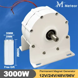 3000W Gearless Permanent Magnet Generator For Wind Turbine Water Turbine Low RPM Use For Charge Battery Make Power Energy System