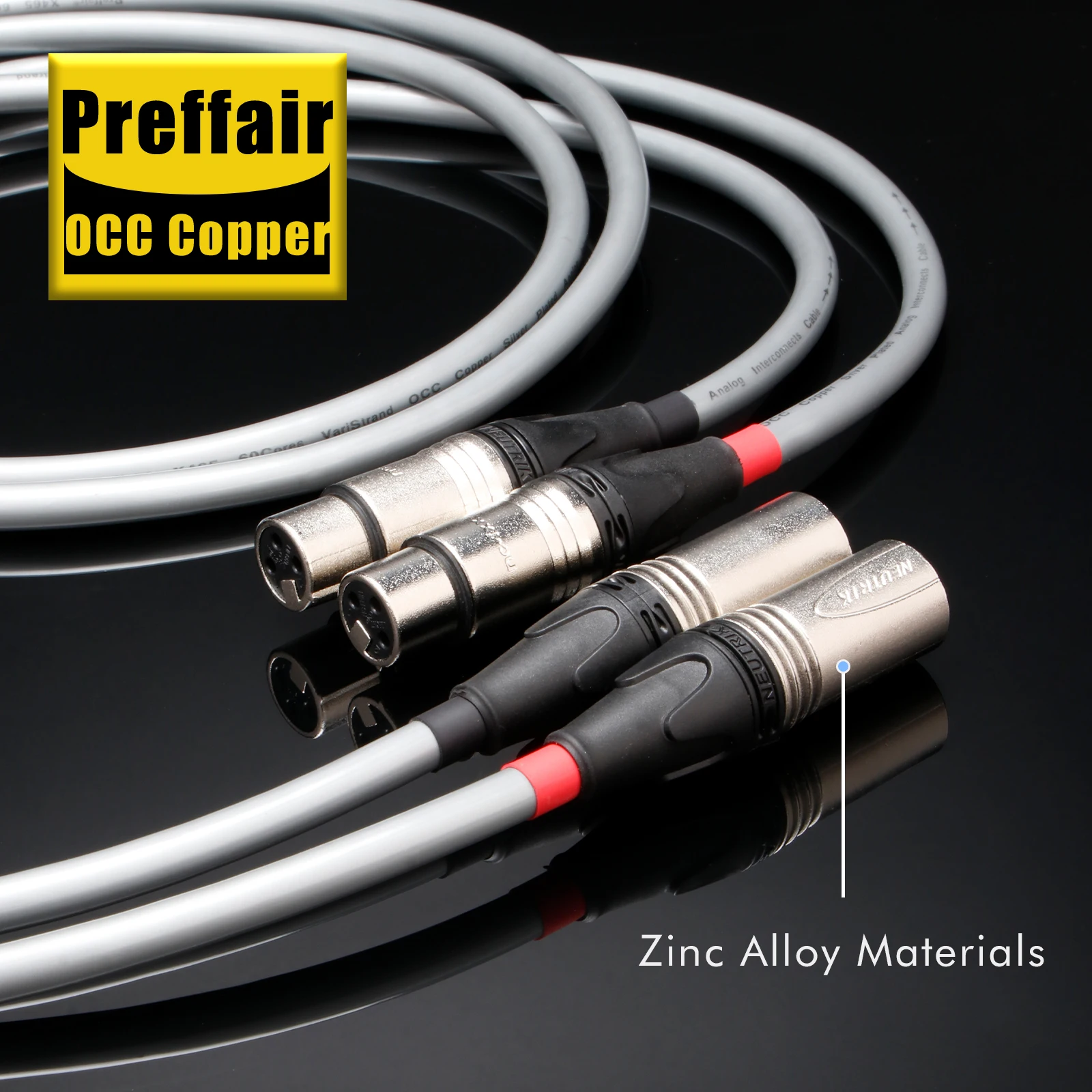 Paarweise 60-adriges XLR-Kabel RCA-Kabel OCC Versilbertes Verbindungskabel Einzelnes Audio-Verlängerungskabel Audio-Video-Kabel – Detail 10