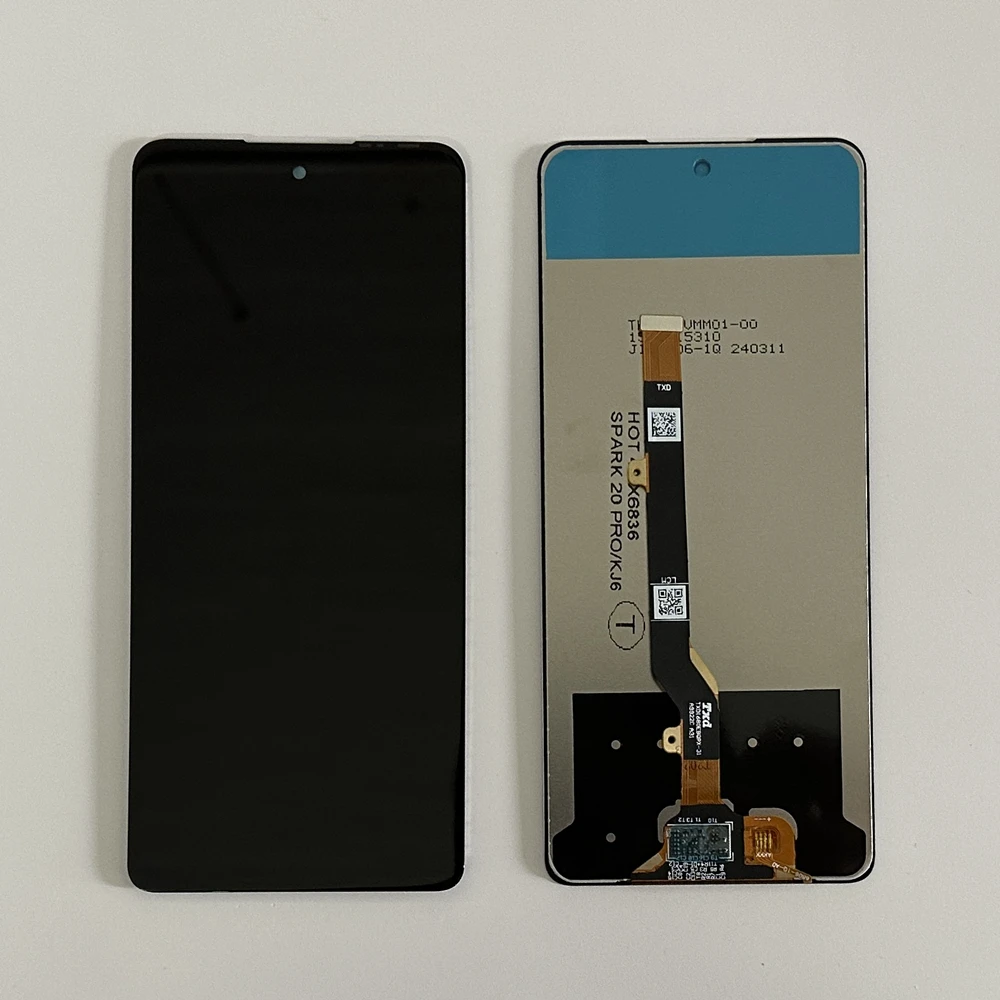 100% Tested Work For Tecno Spark 20 Pro KJ6 LCD Display Touch Panel Screen Digitizer Assembly Tecno spark 20pro lcd parts