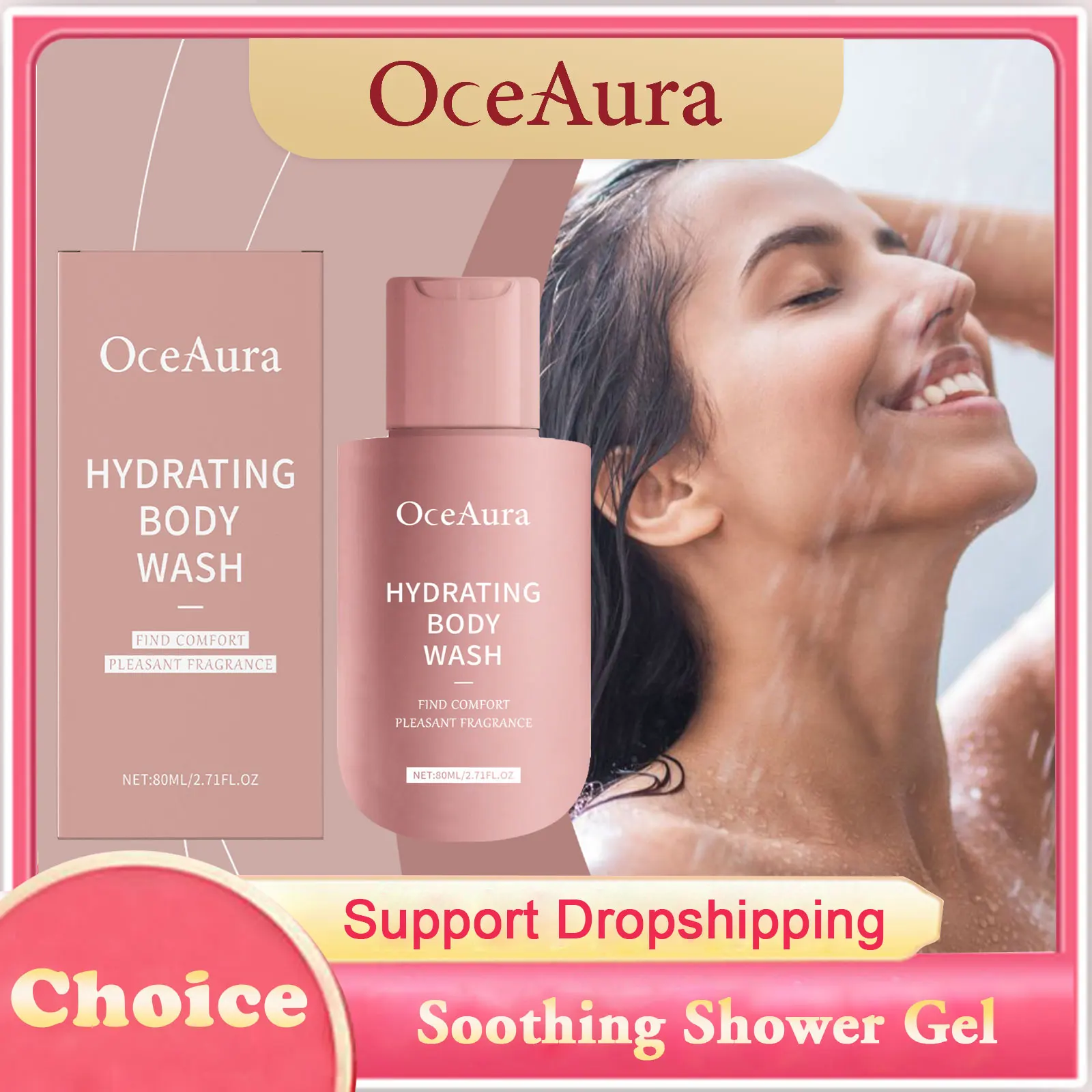 

Refreshing Shower Gel Long Lasting Moisturizing Smoothing Soft Anti Dry Rough Fresh Scent Restore Barrier Lightweight Body Wash