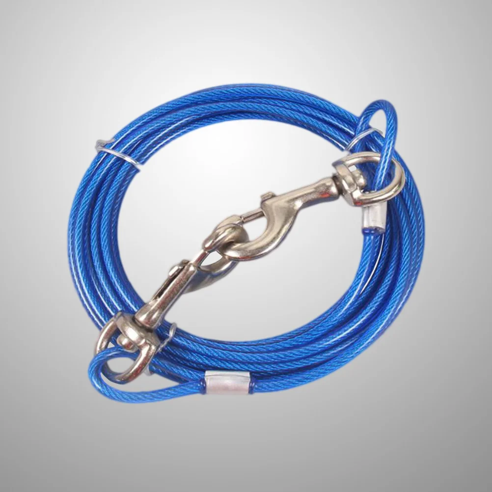 

Dog Leash 5.0Mmx3M Blue Durable Supplies Hauling Cable Dog Pet Hauling Cable For Dogs Outdoor Walking Pet Supplies
