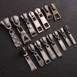 5pcs 5#/8# Zipper Sliders for Resin/Metal Teeth Zippers High Quality Plating Zinc Alloy Zipper Repair Tools