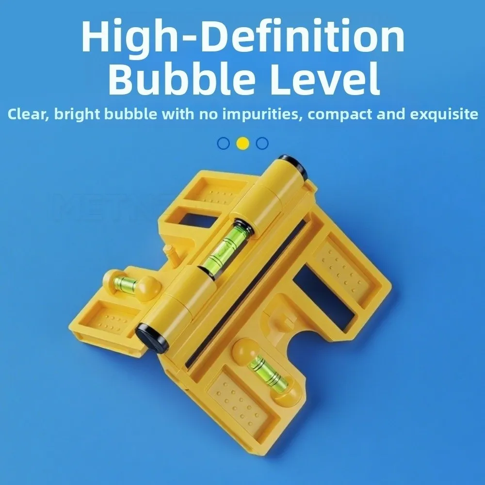 

Folding Spirit Level Meter Multi-functional 270 Degree Adjustable Post Leveler Tool Magnetic Adjustable Professional Angle Gauge