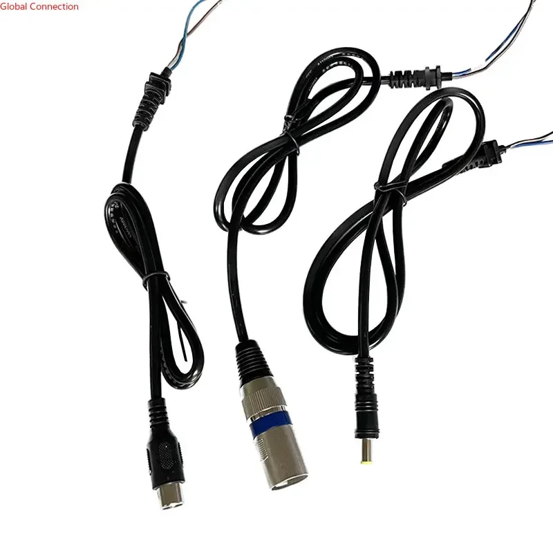 Electric Bicycle DC2.1XLR Head Video Plug Ebike 36/48V Lithium-ion Battery Charging Power Cord Charger Output Plug Power Cord