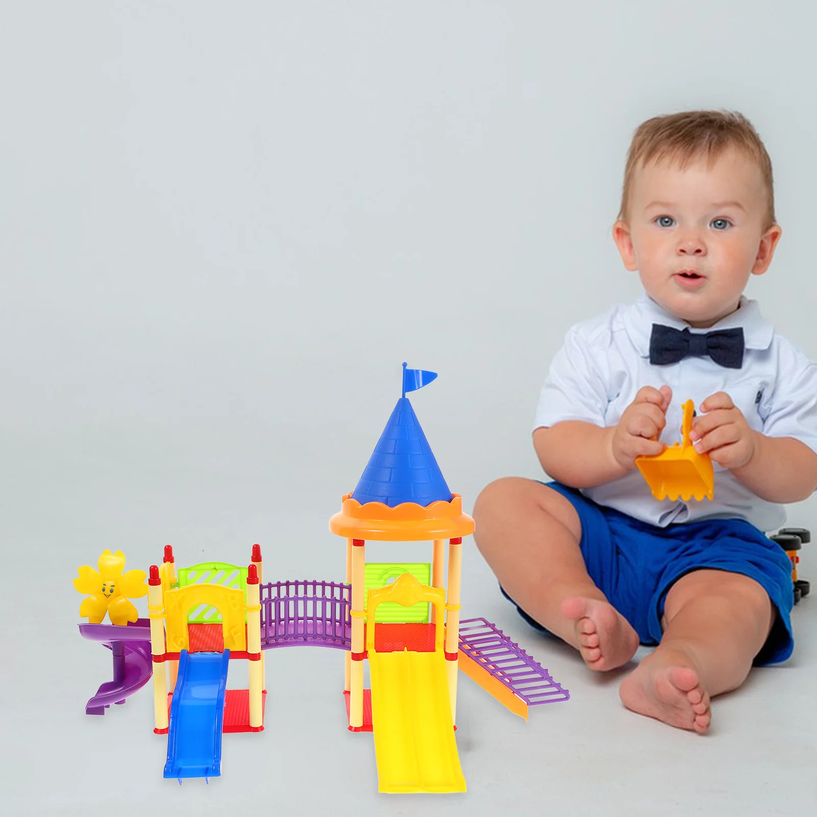 Juguetes deslizantes, modelos de parque infantil en miniatura, adorno para casa de niña, accesorios de juguete, adornos de plástico