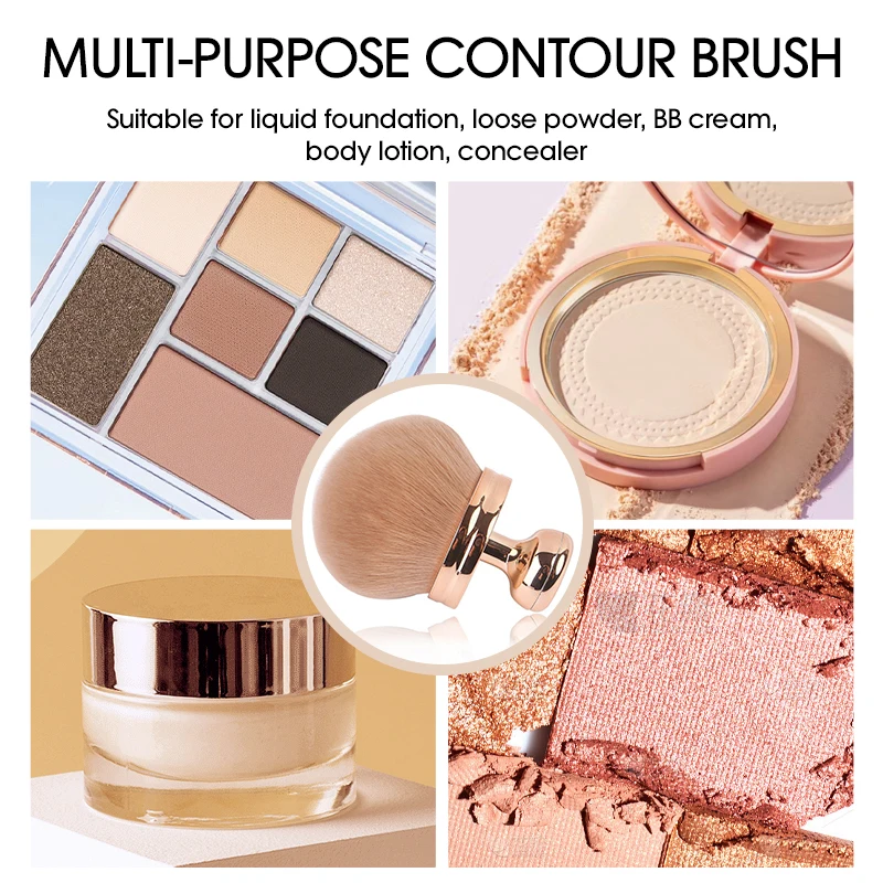 فرش مكياج منتفخة محمولة صديقة للبشرة ومزج خافي العيوب ومناسبة للمكياج اليومي