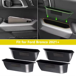 Organizer Tray Front Rear Door Handle Storage Box for Ford Bronco 2/4-door 2021 2022 2023 Car Accessories Stowing Tidying Black