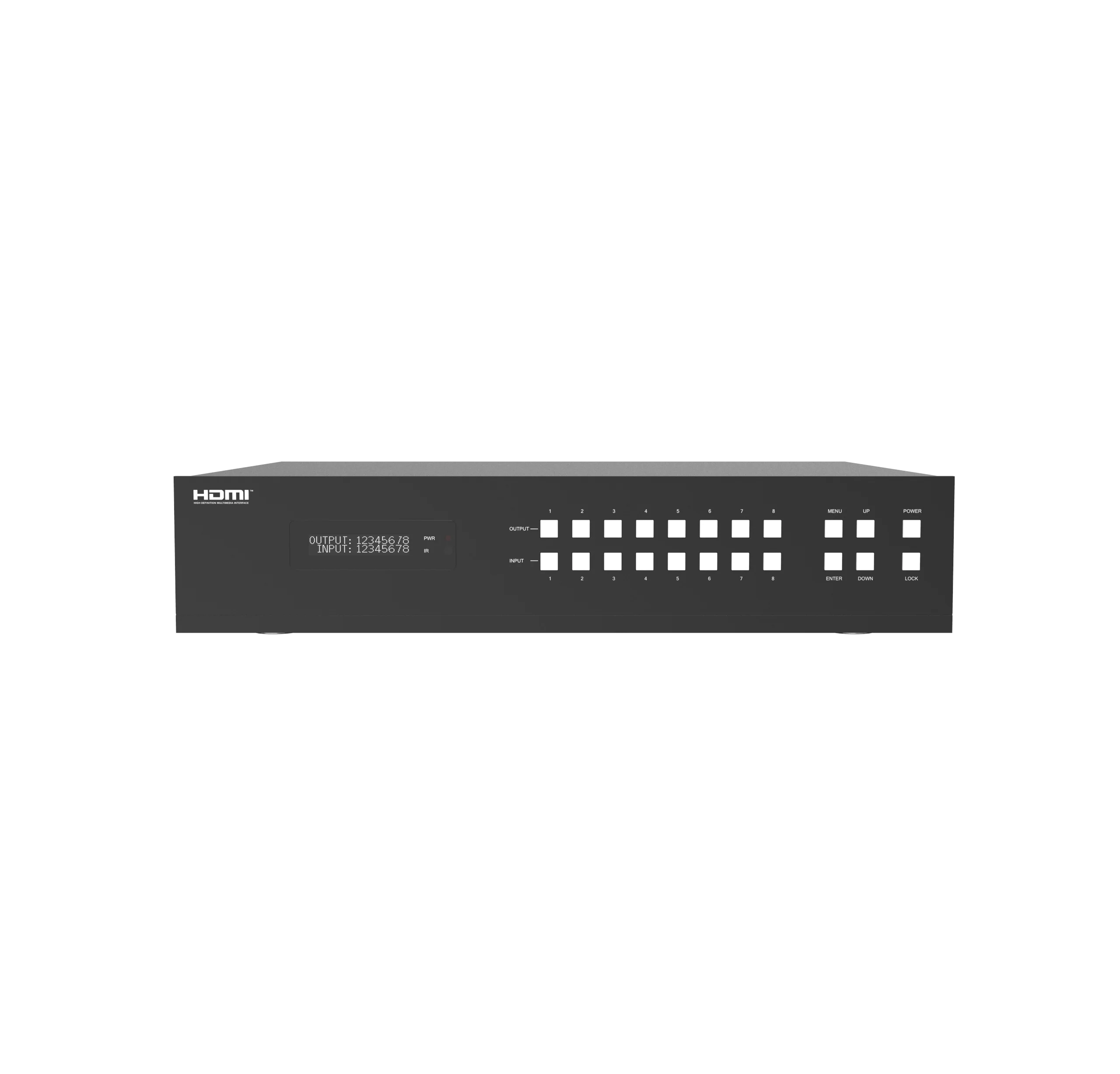 8x8 Hdmi Video Matrix Audio De-embedded Is Supported Via Analog And Coax Ports 4k 4:4:4