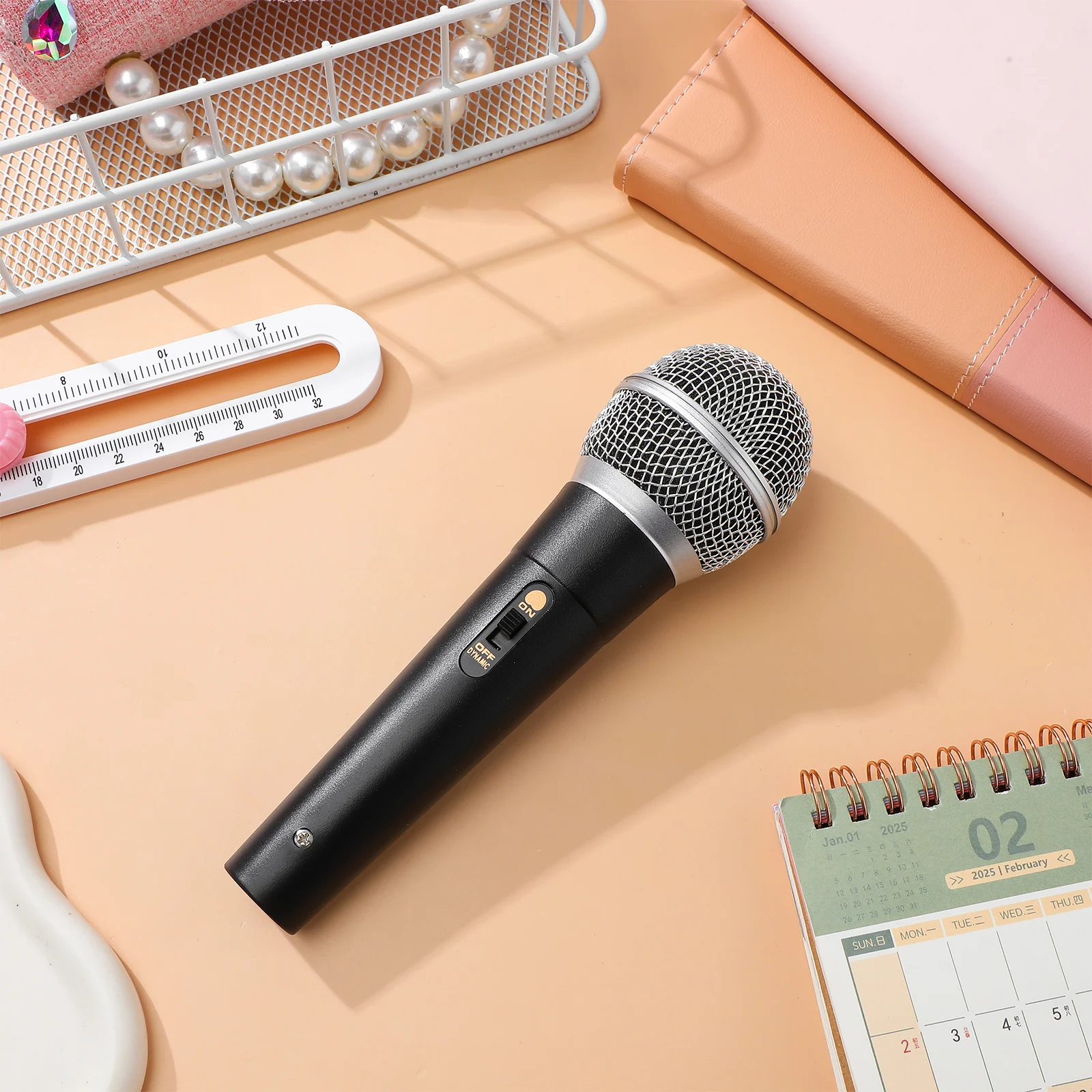 

Realistic Simulation Interview Microphone For Plastic Stage Mic Prop Play Karaoke Party Performance Speech Training Pretend