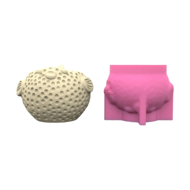 

Silicone Craft Molds Flowerpot Moulds Pufferfish Shaped Concrete Moulds Vase Molds Silicone Material for Any Occasion