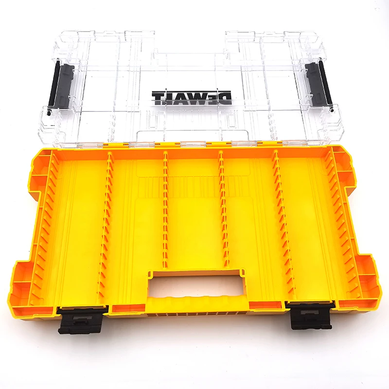 DEWALT Small Medium Large Parts Accessories Storage Box Original Drill Batch Head Tools Box High Hardness Stackable Tough Case