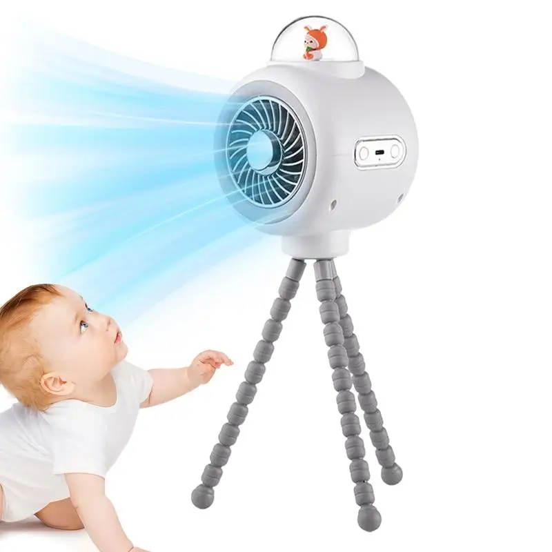 

Fan For Stroller USB Charging Fan Attachment For Stroller Power Bank 3 Speed Cooling Device Adjustable Stand For Seat Baby Desk