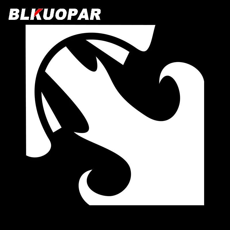 BLKUOPAR for Fire Breath Car Stickers Sunscreen Waterproof Decals Occlusion Scratch Windows Trunk Decor Cartoon Graphics
