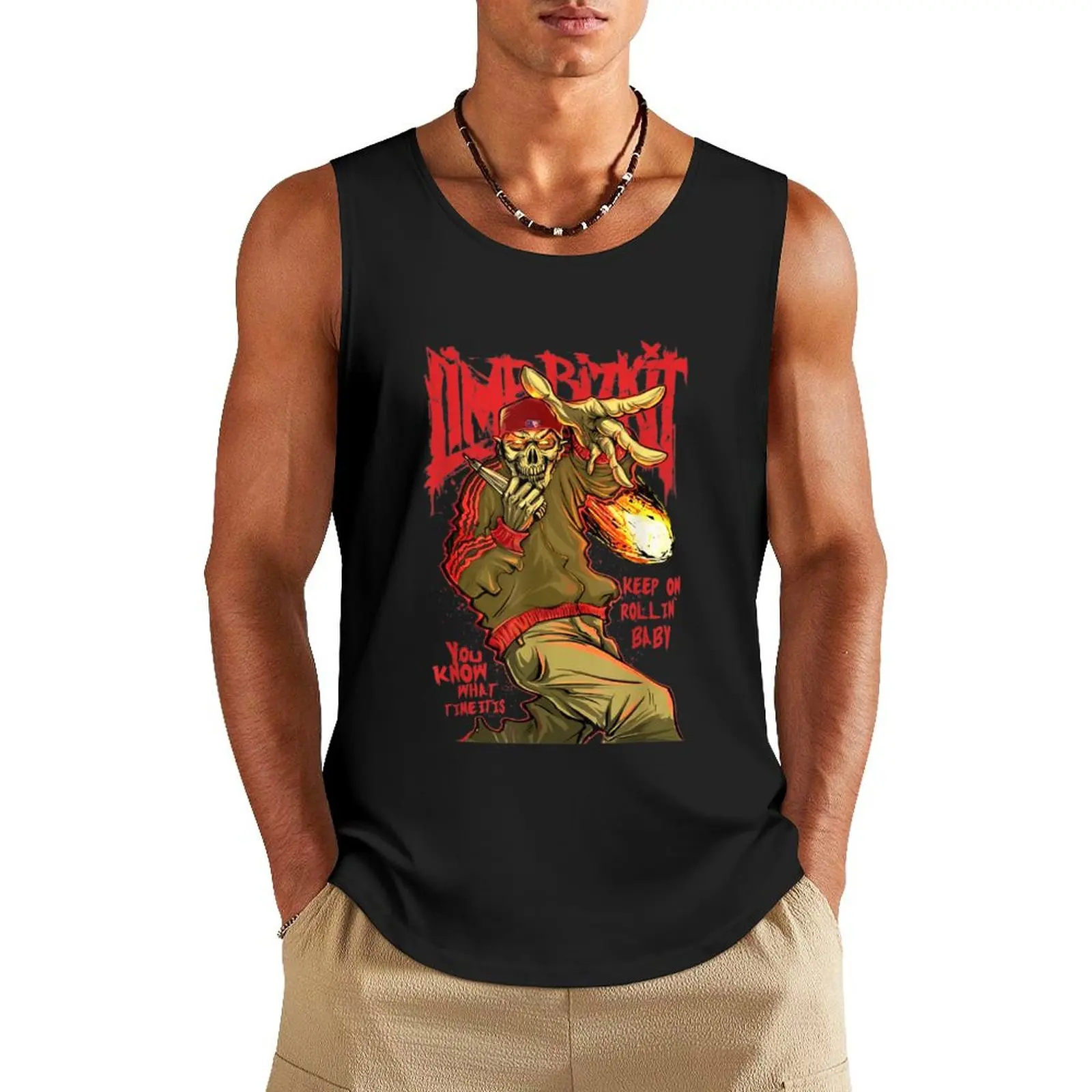 Limp Bizkit Tank Top sports clothes for men men clothes Man gym clothes mens gym