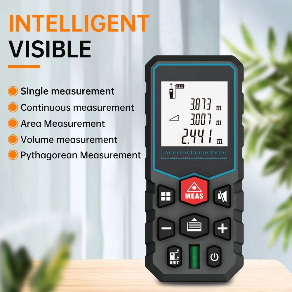 

40M 60M X5 Laser Rangefinder Handheld Infrared Measuring Ruler Electronic Rulers High Precision Range Finder Measure Tool