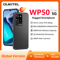 Oukitel WP50 5G Rugged Smartphones 6.6Inch HD+ MTK Dimensity 6100+ Octa Core Mobile Phone 48MP Camera NFC 6500mAh Global Version