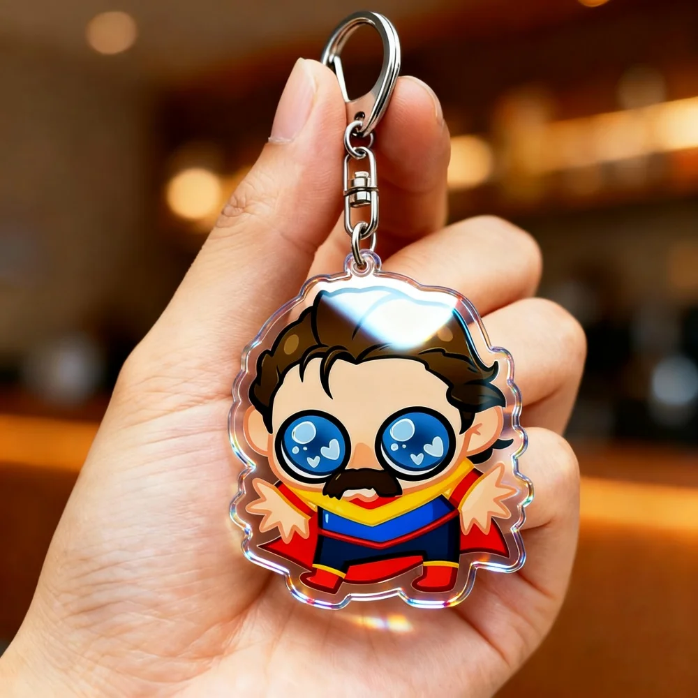 لطيف الكرتون لعبة تشيبي المفاتيح للملحقات Mecha رجل شقراء السترة روبرت روبرتسون كيرينغ مجوهرات الألعاب المشجعين الهدايا #1