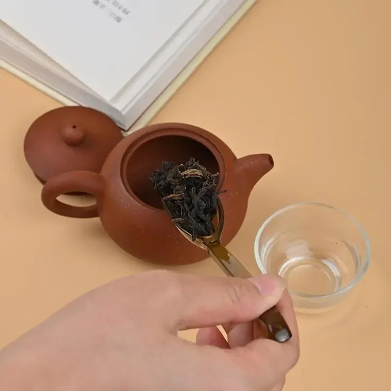 Plastic Tea Spoon Simple Long Handle Thickened Small Teaspoon Kung Fu Teaware for Making Tea Gentlemen Tea Ceremony Accessories