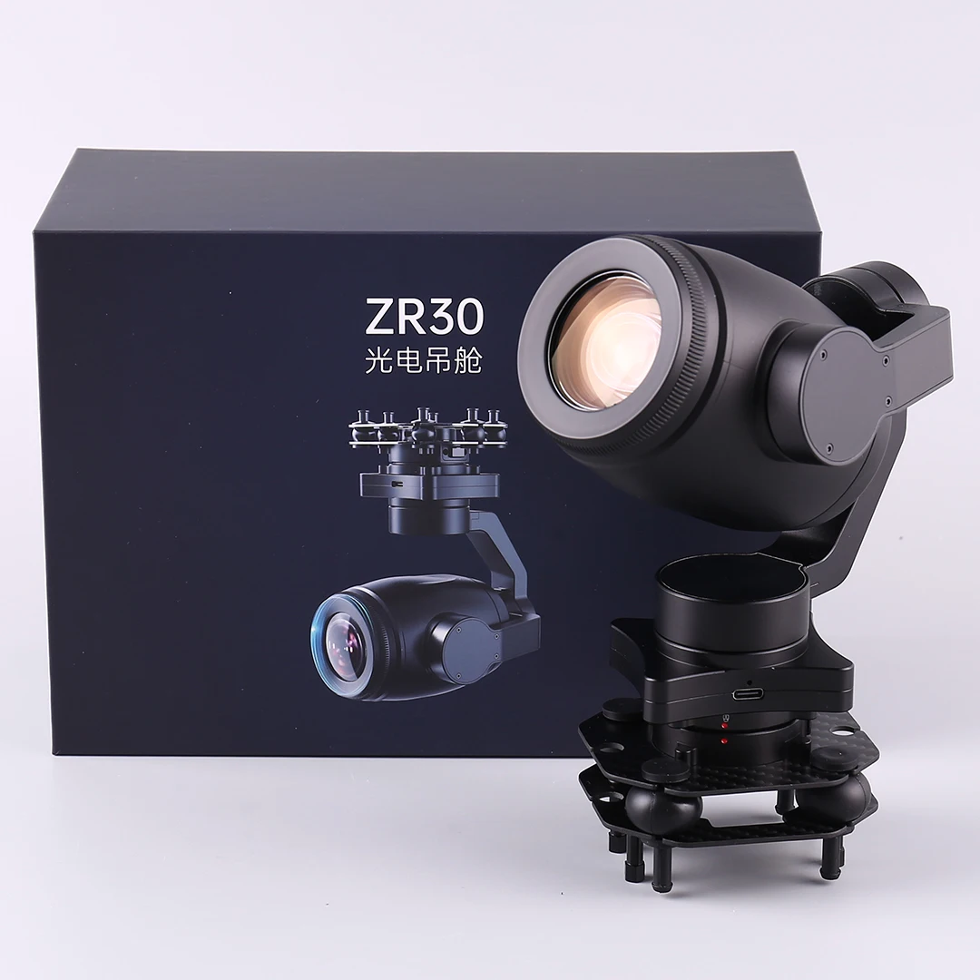 

SIYI ZR30 4K 8MP Ultra HD 180X Гибридная 30-кратная оптическая камера с подвесом 1/2,7 дюйма CMOS HDR Starlight ночного видения 3-осевой стабилизатор UA