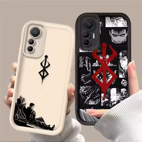 Comics Berserk Guts Case For Xiaomi Poco X7 C65 X6 F6 F5 X5 X3 NFC F3 M6 Pro 4G Mi 13 12 11 Lite 5G 14 13T 12T 11T 14T Pro Cover