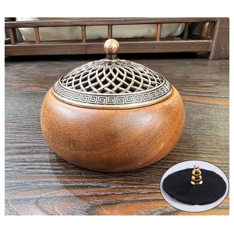 AB66-Wood Burner For Cones & Coils,Meditation Yoga Home Room Decor