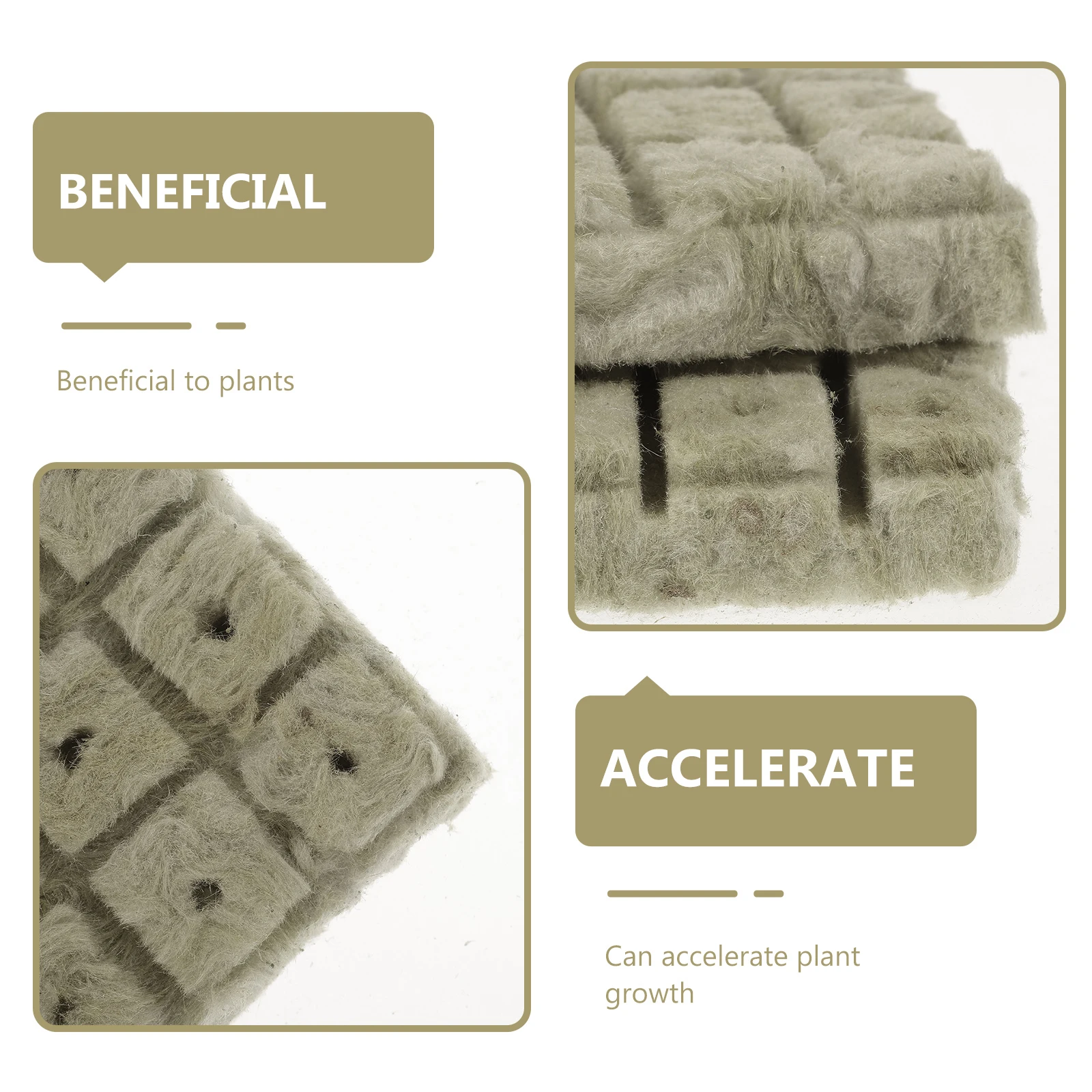 

100pcs Grow Cubes Seedling Blocks for Soilless Cultivation Nursery Transplanting Planting Supplies Biodegradable
