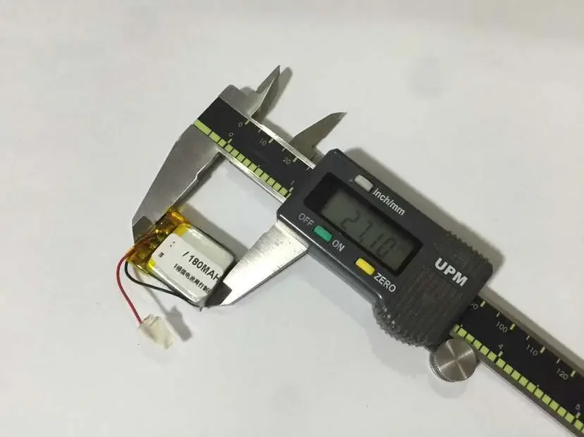 بوليمر الليثيوم 3.7 فولت القدرة الكاملة الجديدة 602027   180 مللي أمبير/معدات/خلية ليثيوم أيون قابلة لإعادة الشحن MP4