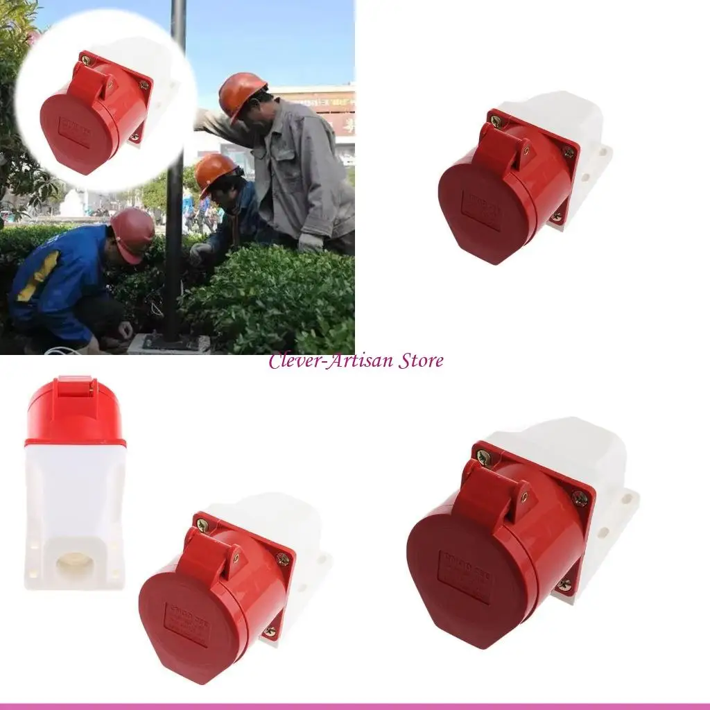 E06B 5-контактная промышленная штекерная штекер 32A 240-415V 3P+N+E IP44 водонепроницаемый электрический разъем электроэнергии.