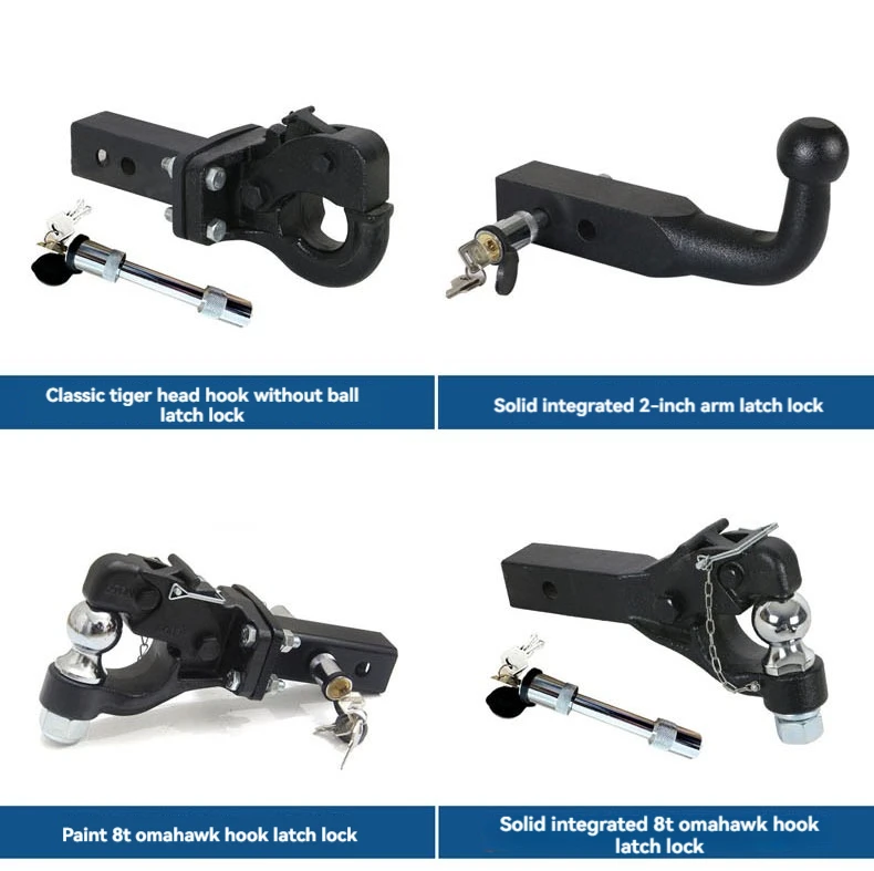 

Крюк для прицепа с головой тигра, универсальный американский квадратный крюк для прицепа, для модификации автомобиля, для прицепного устройства