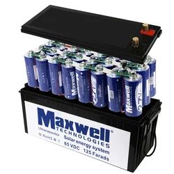 Maxwell super capacitor 65V 125F Module 64V solar power system 24pcs 3000farad hybrid car battery