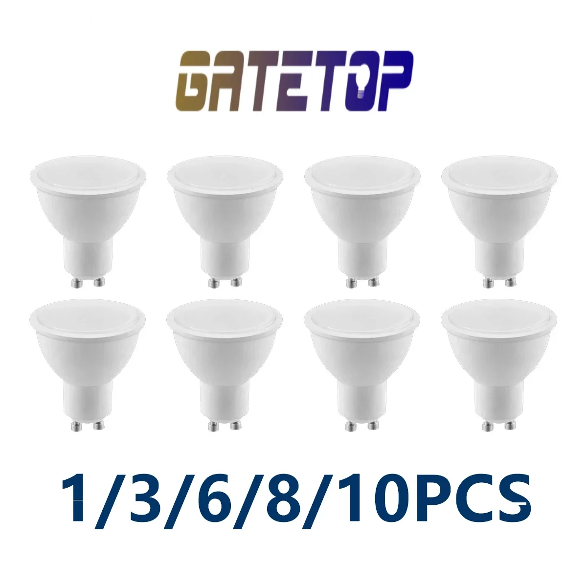 LED Spotlight bulb GU10 Warm Cold Day light AC220V 3W 5W 6W 7W 8W 120° LED Light Suitable for kitchen bathroom