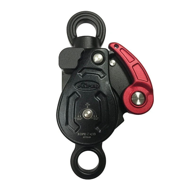 Releasable double progress capture pulley for haul systems