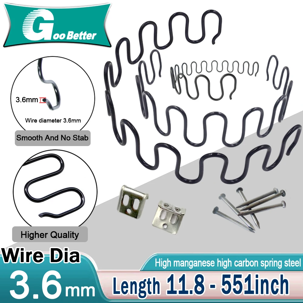 9 Gauge Upholstery Zig Zag Springs (No Sag Spring )-DIY Sofa Chair Repair Kit 30cm 40cm 50 55 60cm 65cm 70cm 75cm 80cm 85cm 90cm