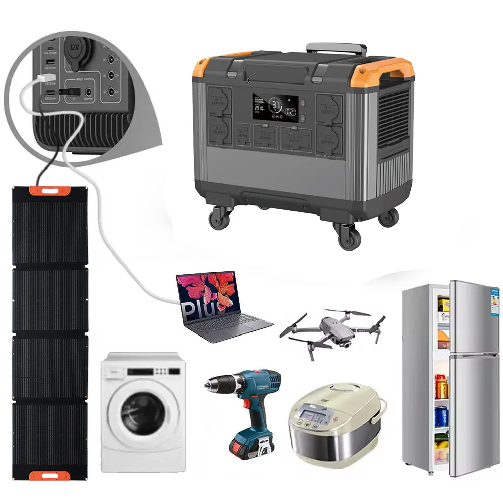 2688Wh 3000W Portable Power Station Solar Generator Emergency Camping 3000W Lifepo4 Power Station With Solar Panel Charge