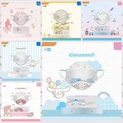 Sanrio 20pcs Sanrio Characters Adult Disposable Dust Protection Safe Breathable Cartoon Anime Face Decoration MN029