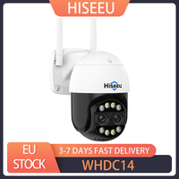 Hiseeu 4K 8MP Wireless Security Camera, Dual Lens, 8X Zoom, 2-Way Audio, Full-color Night Vision, Human Detection, Auto Tracking
