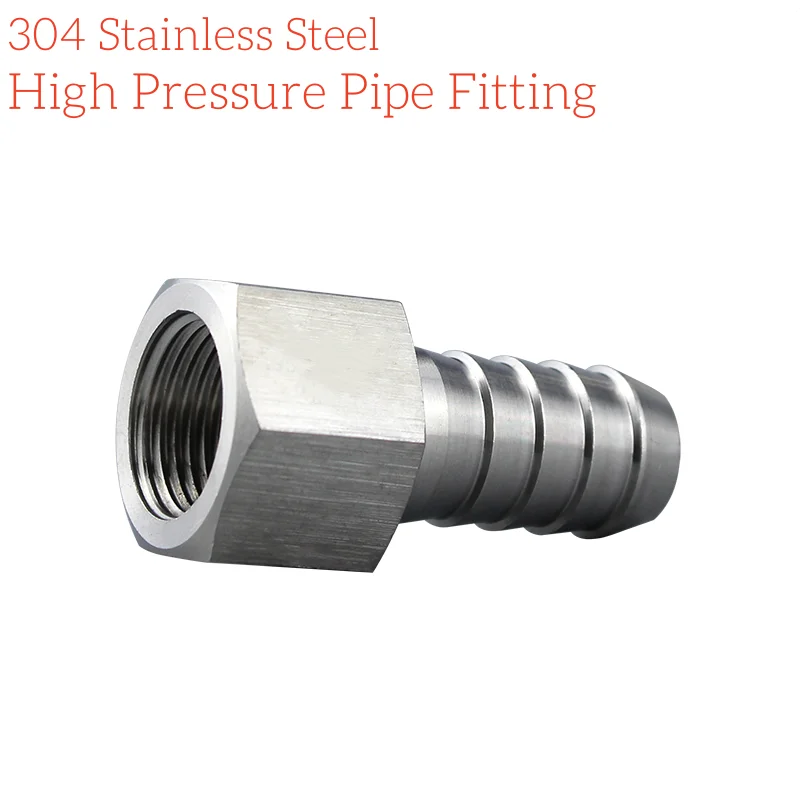

4/6/8/10/12/14/16/20 мм шланговый штуцер диаметром до 1/8 дюйма 1/4 дюйма 3/8 дюйма 1/2 дюйма 3/4 дюйма BSPP 304, соединитель для фитинга высокого давления из нержавеющей стали