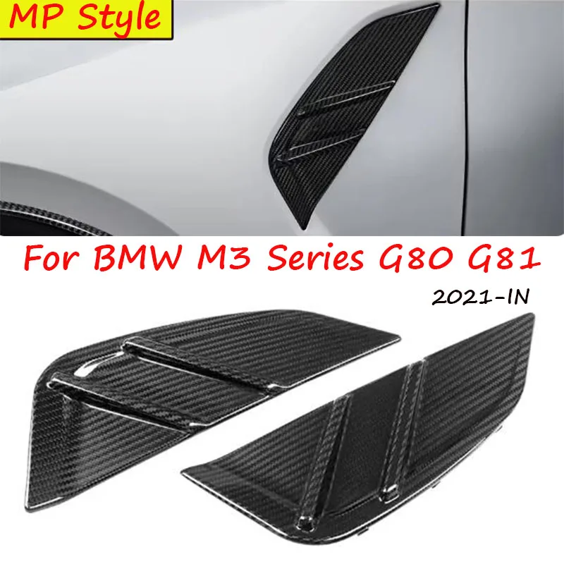 

Real Dry Carbon Fiber Side Fender for BMW M3 Series G80 G81 MP Style 2021-IN 2Pcs/Set