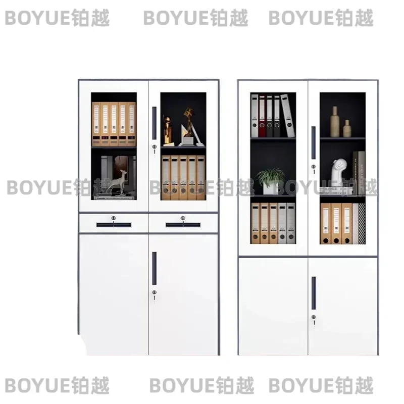 Modular Office File Cabinet Large Capacity Storage Bookshelf Multifunctional Data Organizer Easy Assembly Metal Document Rack