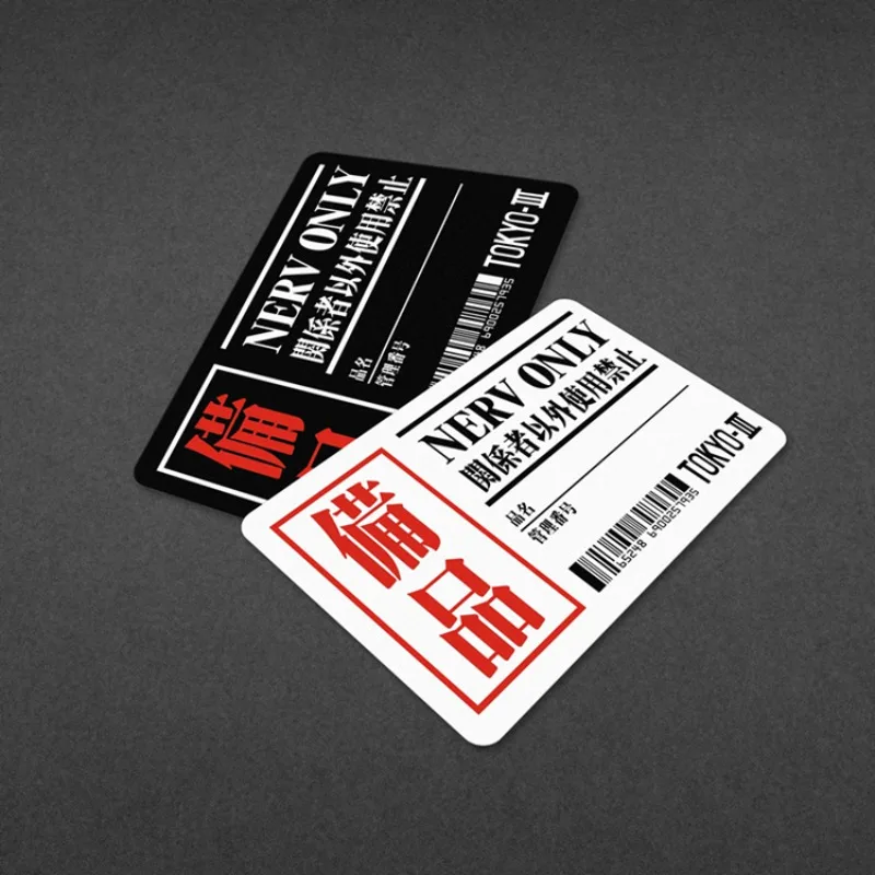 EVANGELION Ayanami Rei بطاقة الخصم الائتمانية ملصق أنيمي Ikari Shinji Asuka بطاقة البنك الائتمان لتقوم بها بنفسك الشارات لاصقة تزيين الهدايا