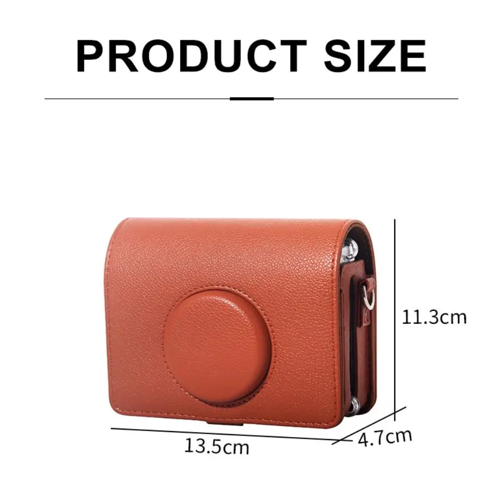 PU Leather Instant Camera Storage Bag Dustproof Scratch Resistant Carrying Case Shockproof for Fujifilm Instax Mini EVO view 6